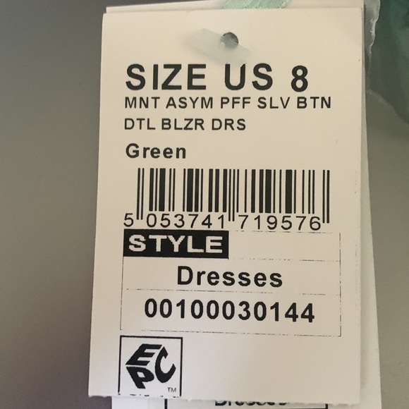 Asymmetrical button front mini dress - Picture 4 of 4